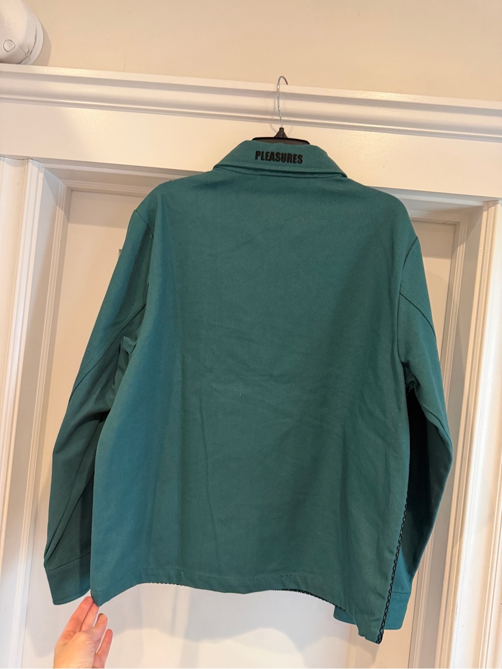 Pleasures Flirt Workwear Green Zip-Front Jacket - Picture 10 of 10